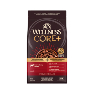 Wellness CORE+ Wholesome Grains Beef & Barley 4lb