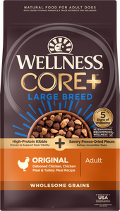 Wellness CORE+ Wholesome Grains Large Breed Original  20lb