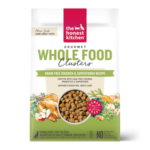 Honest Kitchen Whole Food Clusters Grain Free Chicken Dog Food 5lb