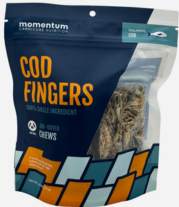 Momentum Carnivore Dog Treat Cod Fingers 4oz