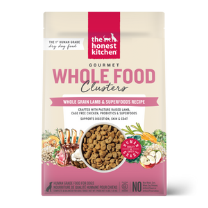 Honest Kitchen Whole Food Clusters Whole Grain Lamb Dog Food 4LB