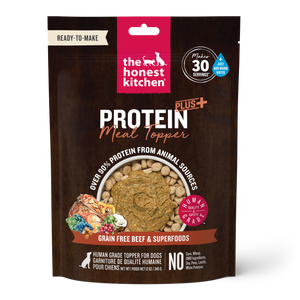 Honest Kitchen Protein+ Grain Free Beef w/Superfoods Dog Food Topper 12oz