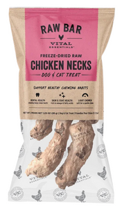 Vital Essentials RAW BAR Freeze-Dried Raw Dog & Cat Snacks Chicken Necks 1.23oz