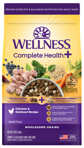 Wellness Complete Health+ Wellbites Food Chicken & Oatmeal Recipe 4lb