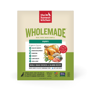 Wholemade Dehydrated Whole Grain Chicken & Salmon Recipe Puppy Dog Food 7lb Box