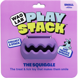 Wag Lab Play Stack The Squiggle Purple Small