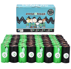 38% Plant based Dog Waste Poop Bags Snoopy Themed 60ct