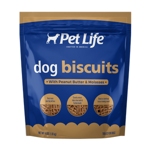 Pet Life Biscuits W/ Peanut Butter & Molasses 4#