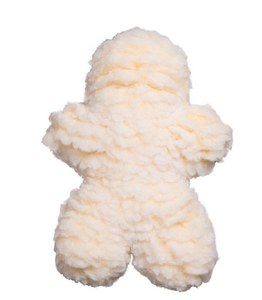 HuggleHounds Fleece Man Natural Medium Dog Toy