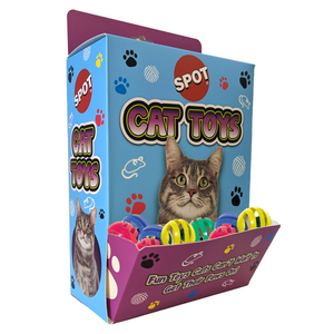 Ethical Pet Slotted Balls PDQ 72pcs Bulk Display