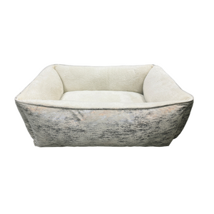 Ethical Pet Sleep Zone Foil Print Rectangle Bed Taupe 20"