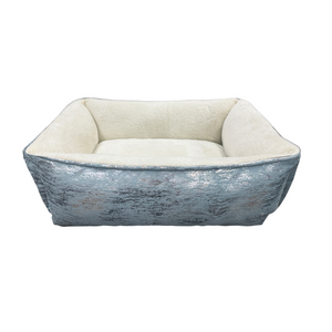 Ethical Pet Sleep Zone Foil Print Rectangle Bed Blue 24"