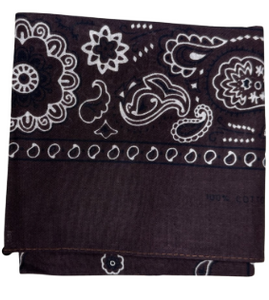 Bandana Paisley Dark Brown