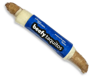 Frankly Collagen Beefy Taquito Peanut Butter 7"