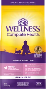 Wellness Complete Health GF Chicken Kitten Cat Food 5lb-8oz