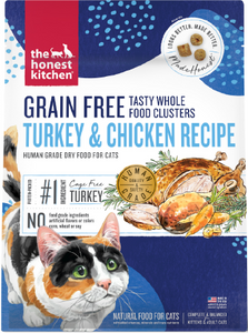 Honest Kitchen Whole Clusters Grain Free Chicken Turkey Cat Food 4lb