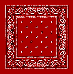 Bandana Paisley Red