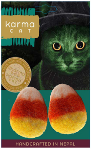 Dharma Dog Karma Cat Wool Candy Corn 2 Pack