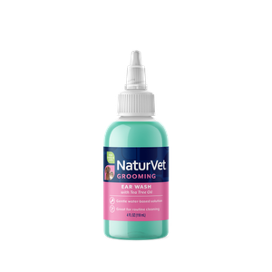 NaturVet Ear Wash with Tea Tree Oil 4oz