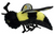 Steel Dog Dog Toy Ruffian Flyer Bumblebee