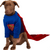Ruby Slippers Superman Pet Costume Extra Large