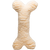 Hugglehounds HuggleFleece 2' Bone with Invincible Squeaker, Natural Dog Toy