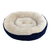 Ethical Pet Sleep Zone Luxe Round Rib Corduroy Dog Bed Navy 31"