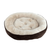 Ethical Pet Sleep Zone Luxe Round Rib Corduroy Dog Bed Chocolate 31"