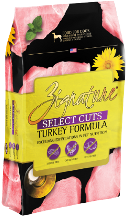 Zignature Select Cuts Turkey Formula Dog Food 12.5lb