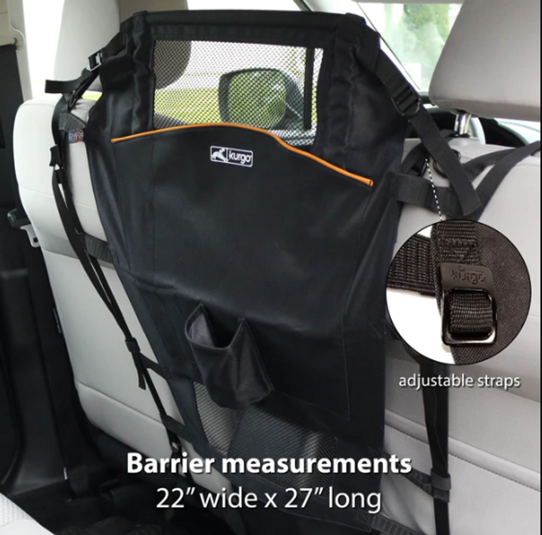 Kurgo Backseat Barrier Black