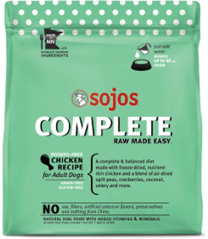 Sojos Complete Grain Free Chicken Dog Food 7lb