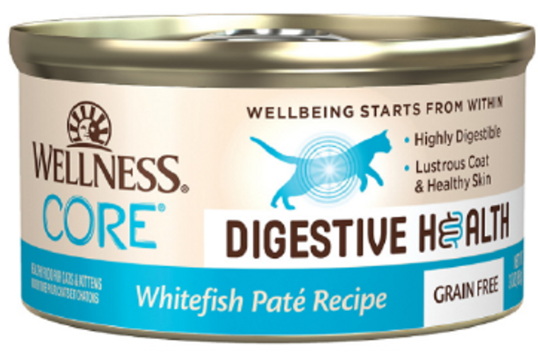 Wellness Core Digestive Health Whitefish Pate Cat 3oz