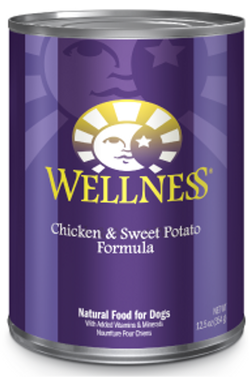 Wellness Chicken Sweet Potato Dog Food 12.5oz