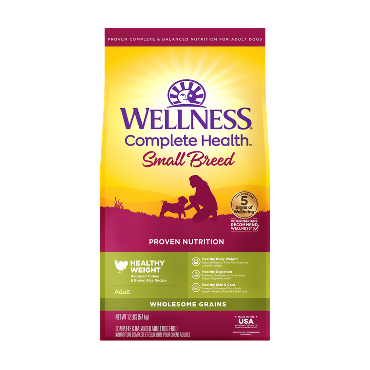 Wellness Complete Health Small Breed Weight Management Dog Food 12lb