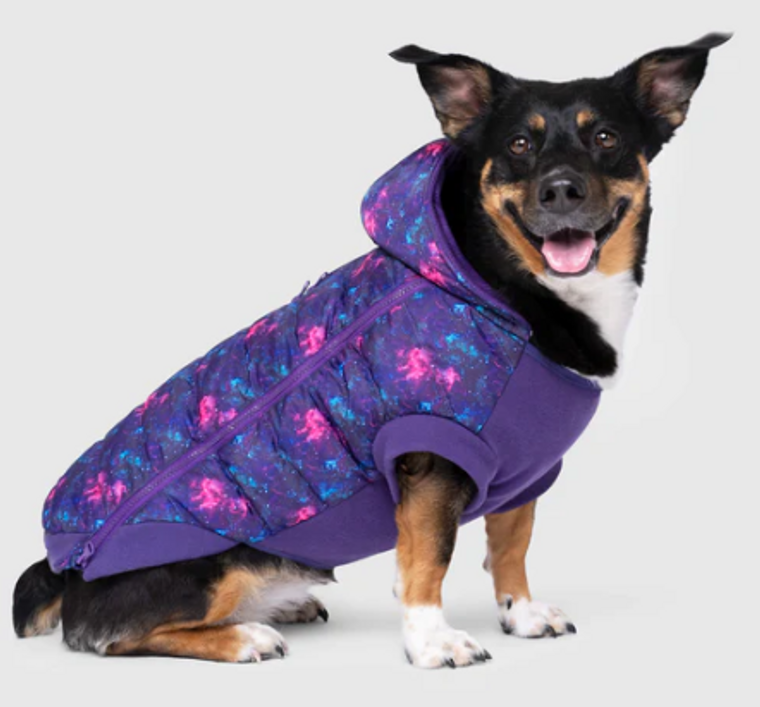 Canada Pooch Prism Puffer Coat Galaxy Size 26