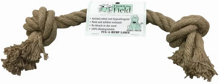 From The Field Large Tug A Hemp Dog Toy