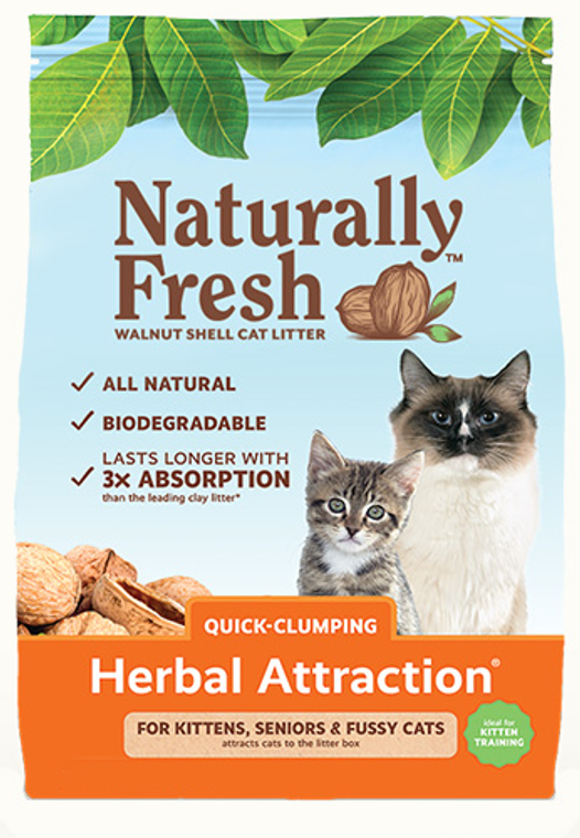 Naturally Fresh Walnut Herbal Attraction Clumping Litter 14lb