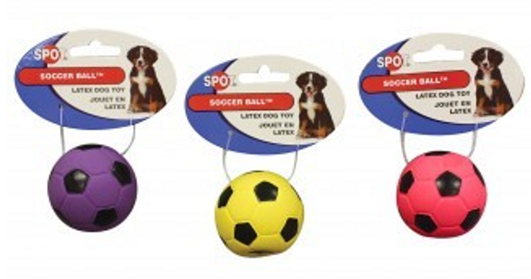 Ethical Pet 2" Latex Soccer Ball Dog Toy