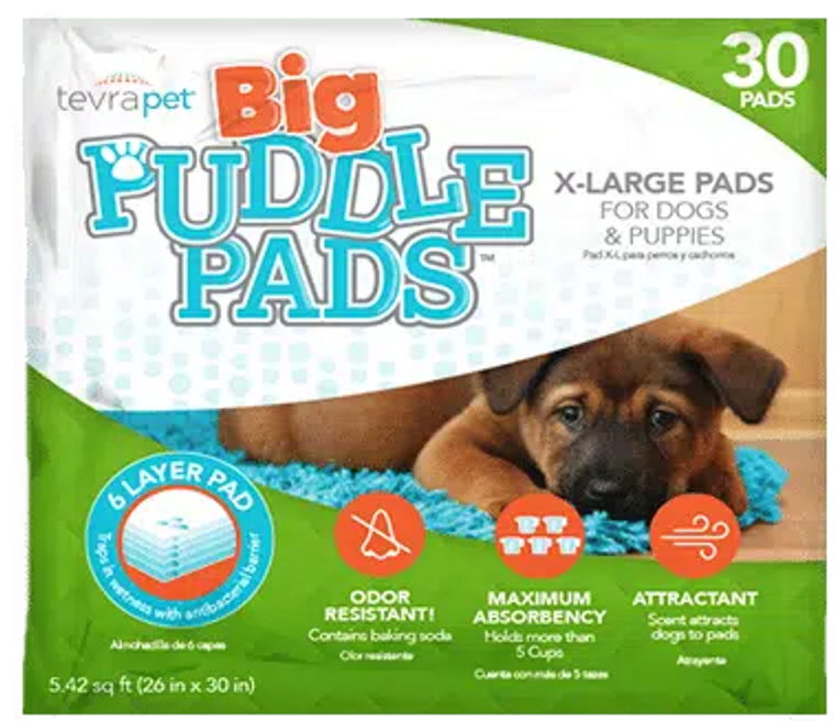 TevraPet Giant Puddle Pads 30ct