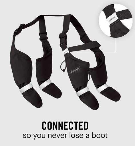 Canada Pooch Suspender Boots Long 4 Black