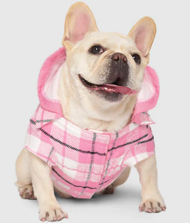 Canada Pooch The Shacket Pink Plaid 10