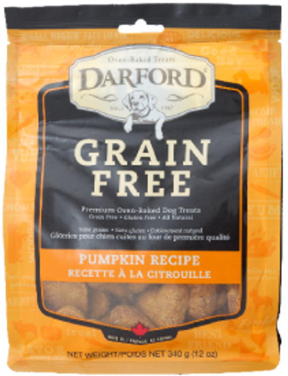 Darford Grain Free Pumpkin Heart Dog Treat 12oz