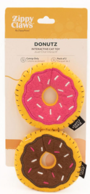 ZippyClaws Donuts Cat Toy 2 pack