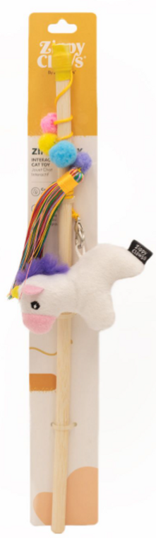 ZippyClaws Zippy Stick Unicorn Cat Toy