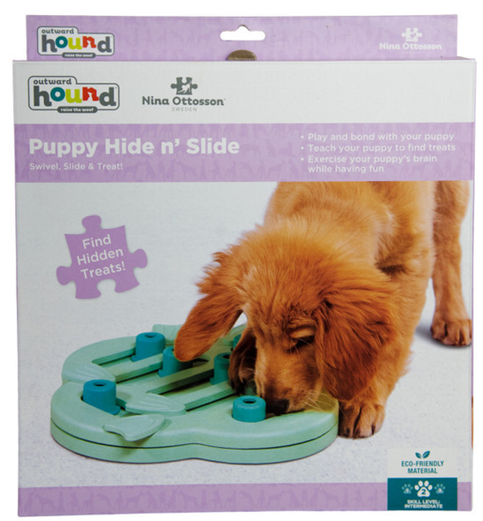 Outward Hound Puppy Hide N Slide Green