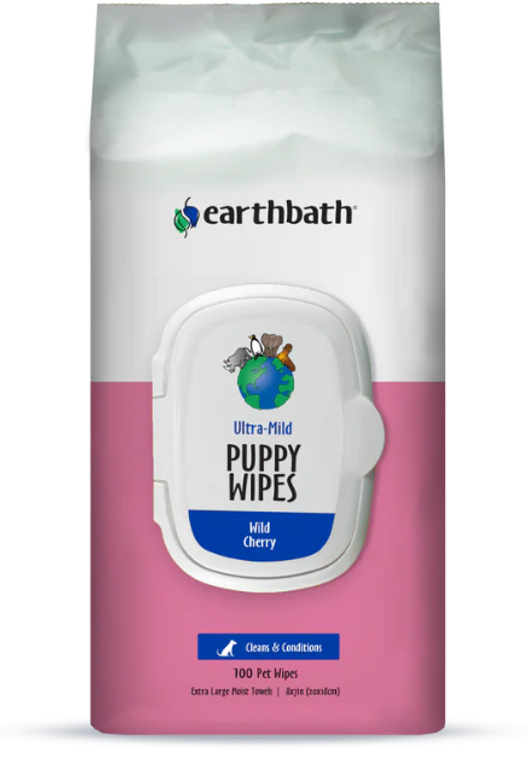 Earthbath Ultra Mild Puppy Dog Wipes 100ct