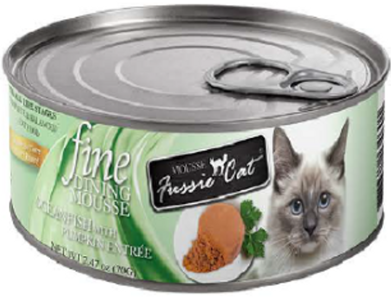 Fussie Cat Fine Dining Mousse Oceanfish with Pumpkin Entrée 2.47oz