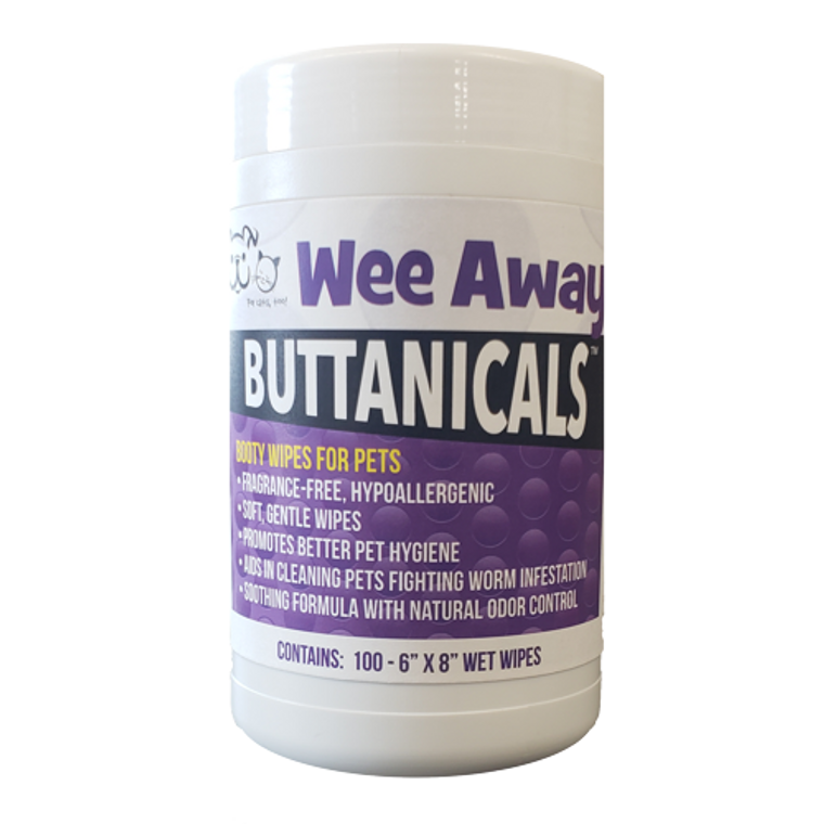 Wee Away Buttanical Wipes 100 Ct