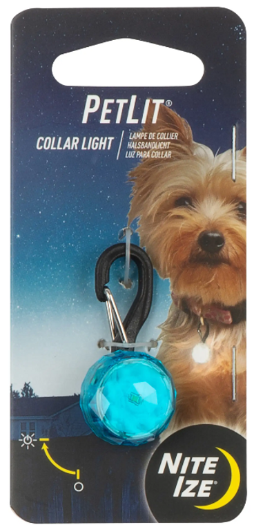 Nitize PetLit Collar Light Turquoise Jewel