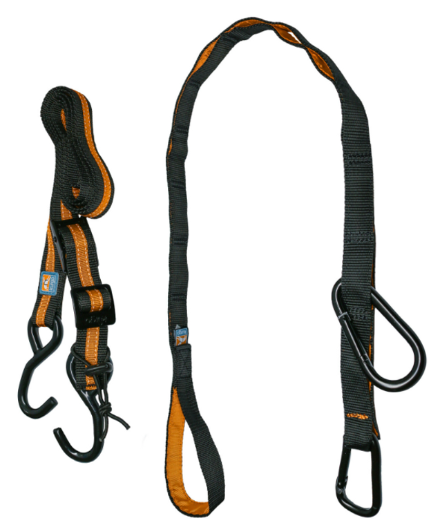 Auto Zip Line with Leash/Tether Black/Orange